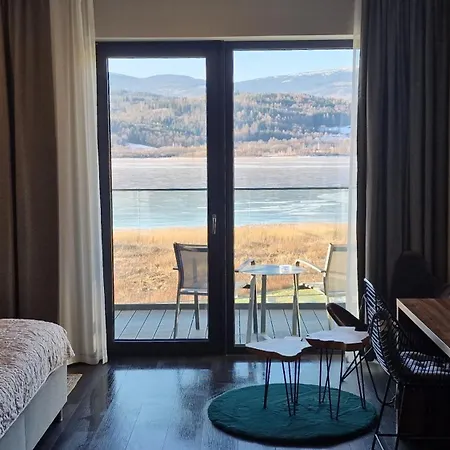 Lake Studio 28 - widok na góry i zalew- L&Hill Apartament Sosnówka